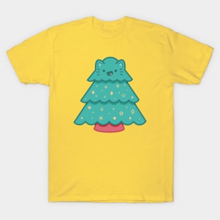 Christmas Tree Cat T-Shirt